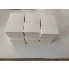 Erdo Ticaret 5x8 cm Boş Kartvizit ve Not Kartı Seti, 300 gr Amerikan Bristol, 100 Adet