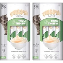 Erdo Ticaret Düşük Kalorili Krema Kedi Ödülü, 4X15 gr (2 Paket)