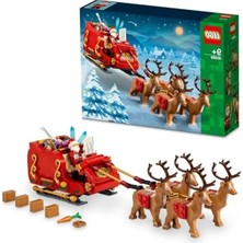 Erdo Ticaret Noel Temalı Oyuncak Seti, Kızak ve Minifigürler ile Eğlenceli Yılbaşı Hediyesi