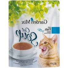 Erdo Ticaret 40 gr Kapasiteli Balıklı Kedi Çorbası, Sağlıklı ve Lezzetli