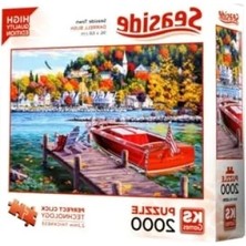 Erdo Ticaret 2000 Parça Balıklı Göl Manzarası Puzzle