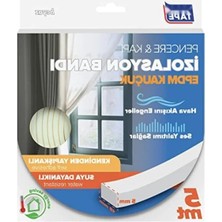 Erdo Ticaret Epdm Kauçuk Pencere ve Kapı Izolasyon Bandı - 5mm x 15MM x 5mt