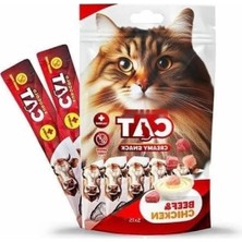 Erdo Ticaret 5X15 gr Kedi Sıvı Ödülü - Dana ve Tavuk Etli