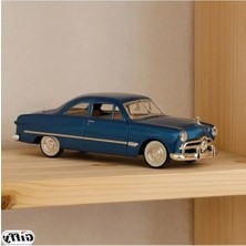 Erdo Ticaret Die-Cast Metal Klasik Araç Modeli 1:24 Ölçekte Kahverengi