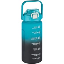 Erdo Ticaret 1500ML Yenilenen Renkler Motivasyon Matarası - Pipetli/pipetsiz Kullanım