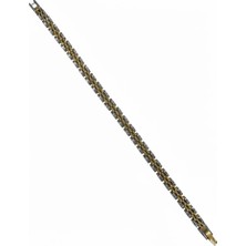 Ulugo Rodyum- Çelik  Erkek Çelik Bileklik Boy 21.5 cm / En 0.6 Mm  - EBL0063