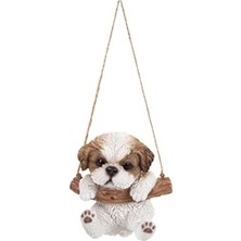 Erdo Ticaret Asma Shih Tzu Yavru Köpek Dekoratif Figür