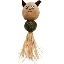 Erdo Ticaret Catnipli Peluş Kedi Oyuncağı - Ayıcık, 27 cm