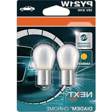 Erdo Ticaret 12 Volt Sarı Işık Ampül - Tek Duy PY21W 93 Chrome Desıgn
