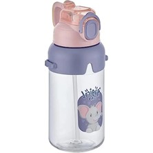 Erdo Ticaret Kalın Pipetli Kilitli Kapaklı Su Matarası, 650ML