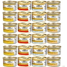 Erdo Ticaret Karışık Kedi Yaş Maması 24 Paket 85 Gramlık Kıyılmış Ezme