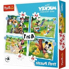 Erdo Ticaret Disney Karakterleri ile 4'ü 1 Arada Puzzle Seti