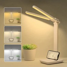Erdo Ticaret LED Masa Lambası - Çift Kafalı, Kısılabilir ve 3 Renk Sıcaklığı