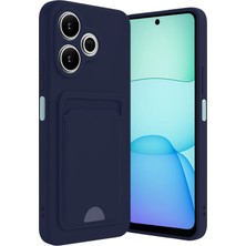 Semeglbl Newface Xiaomi Redmi 13 4g Kılıf Kelvin Kartvizitli Silikon - Lacivert