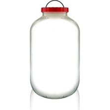 Erdo Ticaret 8 Litre Kapaklı Cam Kavanoz, Saklama ve Turşu Için Uygun