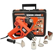 Erdo Ticaret Black + Decker KX2001K/XK Sıcak Hava Tabancası, Turuncu/siyah, 2000 W