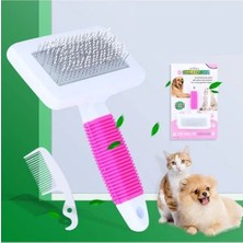 Erdo Ticaret Pembe Tüy Tarama Fırçası, Kedi ve Köpekler Için Etkili Bakım Aracı