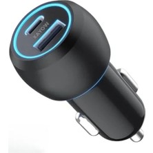 Erdo Ticaret 38W Araç Şarj Aleti - Çakmaklık Type-C ve USB Girişli