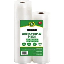 Erdo Ticaret 2'li Rulo Vakum Poşeti Seti, Farklı Boyutlarla Gıda Saklama Için Uygun