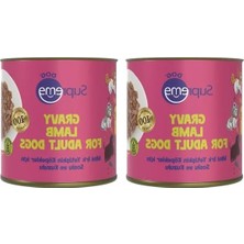 Erdo Ticaret Soslu ve Kuzulu Konserve Mama, Mini Irk Yetişkin Köpekler Için, 200 gr (2 Paket)
