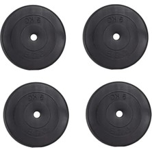 Erdo Ticaret 5 kg Vinil Kaplama Ağırlık Plakası - 4 Adet Set