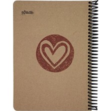 Erdo Ticaret A5 Boyutunda 100 Yapraklı Cizgili Kraft Defter