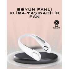 Teknoparkx Giyilebilir Sessiz Fan | 224G Hafif, Bladeless Güvenli Tasarım, 5 Vitesli Soğutma, USB Şarjlı F
