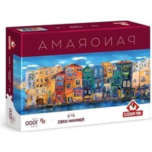 Erdo Ticaret Renkli Kasaba Temalı 1000 Parça Panorama Puzzle