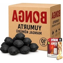 Erdo Ticaret 10 kg Doğal Yumurta Kömürü, Uzun Süre Yanan Barbekü Kömürü Seti