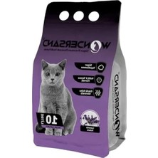 Erdo Ticaret Lavanta Kokulu Ince Tane Topaklanan Kedi Kumu, 10 Lt