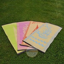 Erdo Ticaret Dikdörtgen Plastik Hasır Halı - Piknik ve Bahçe Kullanımı Için 60X140 cm
