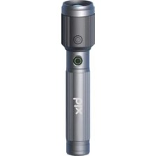 Erdo Ticaret Bix Flashlight BX2141FL 10W Led, Max. 650 Lümen Parlaklık ve 300 Metreye Ka Menzilli, Şarj Edilebilir Kamp ve Acil Durumlar Için Çok Modlu Kompakt El Feneri          [ A]