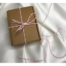 Erdo Ticaret Bileklik Ipi Paketleme Ipi, Pembe Beyaz Iki Renkli, 20 Metre