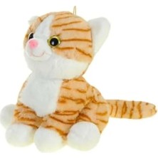 Erdo Ticaret 30 cm Oturan Peluş Kedi, Yumuşak ve Sevimli Tasarım