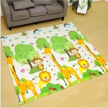 Erdo Ticaret Katlanabilir Çift Taraflı Bebek Oyun Matı, 150X200 cm