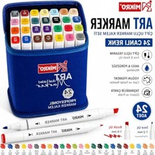 Erdo Ticaret 24'lü Art Marker Kalem Seti, Farklı Renk Seçenekleri
