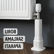Erdo Ticaret Kalorifer Petek Boruları Için Plastik Beyaz Renkli Ayarlanabilir Boru Saklama Aparatı
