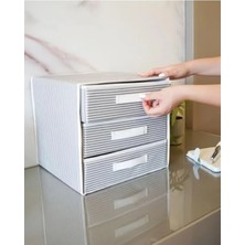 Erdo Ticaret 3 Bölmeli Katlanabilir Çekmece Organizer - Çok Amaçlı Düzenleyici