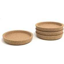 Erdo Ticaret Derin Oluklu Bardak Altlığı, 10 cm Ölçü ile Masa Yüzeyini Korur, 4 Adet