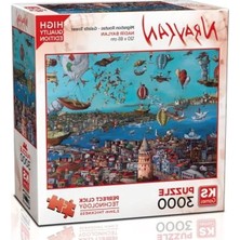 Erdo Ticaret 3000 Parça Galata Kulesi Temalı Puzzle ile Zihin Gelişimi