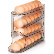 Erdo Ticaret Şeffaf Dolapiçi Yuvarlanır Tip Yumurta Organizer ve Standı