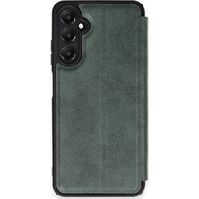 Semeglbl Newface  Galaxy A26 Kılıf Flip Cover - Koyu Yeşil