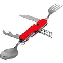 Erdo Ticaret Katlanabilir Kırmızı Kaşık Çatal ve Tirbuşon Seti, Pratik Kullanım