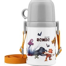 Erdo Ticaret Zwıllıng Thermo Isoleerfles Met Beker In Draagriem - 380 ml - Dino Marka Zwıllıng