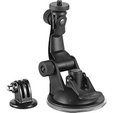 Erdo Ticaret Eylem Kamera Aksesuarları Araba Vantuz Dağı + Hero 7/6/5/4 Sjcam/yı Için Tripod Adaptörü.