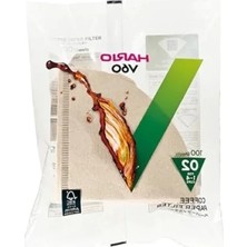 Erdo Ticaret Hario V60 02 Uyumlu Natürel Filtresi (100 Adet)