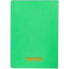 Erdo Ticaret Karton Kapaklı Iplik Dikişli Defter - 17X24 Cm, Düz Yaprak, Yeşil