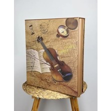 Erdo Ticaret Keman Desenli Fotoğraf Albümü - 600 Fotoğraf Kapasiteli