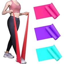 Erdo Ticaret Pilates Bandı Seti, 3 Adet Egzersiz Lastiği ile