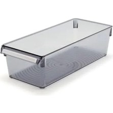 Erdo Ticaret Şeffaf Siyah Düzenleyici Raf, 20-25 cm